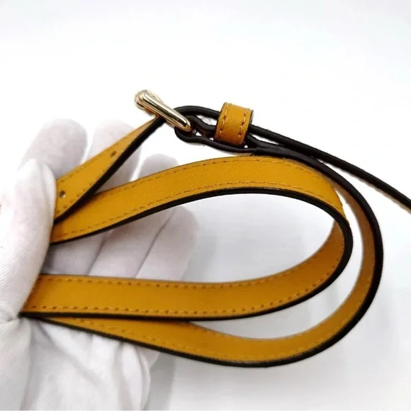 Henri Bendel Leather Hand Tote Shoulder Bag Bijou Camel With Crossbody Strap - Picture 13 of 15